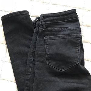 Black Skinny Ankle Rockstar Jeans